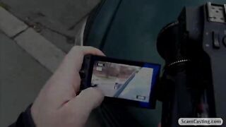 Hot teen brunette Foxie gets tempted to have sex for cash