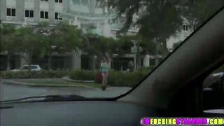 Brunette Rainas tits gets sucked and fucked during a great car session