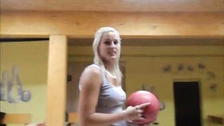 Eurobabe Blanche flashes her big tits and banged for some money