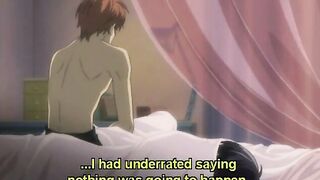Hentai gay boy naked in bed having love n sex