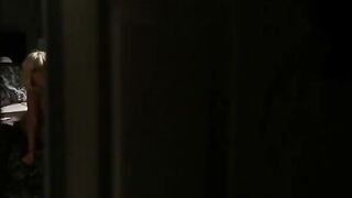 Naughty blonde sucking thick hard black cock