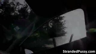 Cutie Marina shows her sweet titties and she gets her pussy pounded for a ride