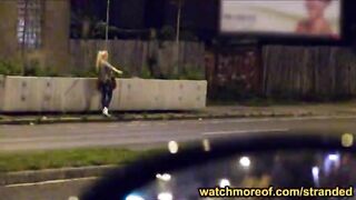 Cutie blonde teen Lola Taylor gets stranded and fucked