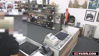 Latina babe with massive tits sells her body in a pawn shop!