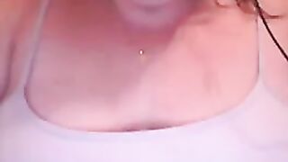 BBW Shows Off Her Tits And Pussy Close Up