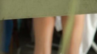 Spying on hot blonde friend then fucking her