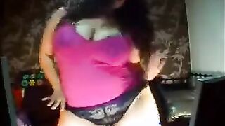 Persian BBW Teasing Her Curvy Body