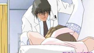 crazy doctor makes a perky young girl cum