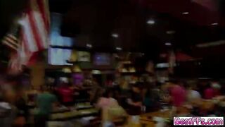 Bffs looking for some action in a bar full of cowboys