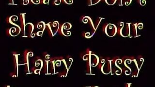 Milf with a super hairy pussy