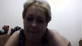 Russian Mother Fingering Her Loose Pussy