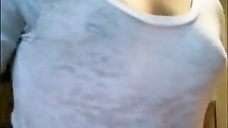 MILF Masturbates With Dildo And Gives A Blowjob