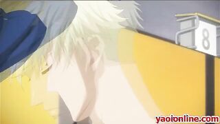 Hottie hentai gay couple have sex