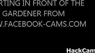 Freaky Girl Squirts In Front Of Gardener