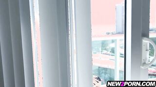 Hot blonde girlfriend blowjob and fucking