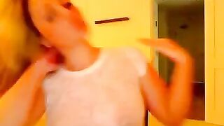 Stunning College Girl Teases Tits