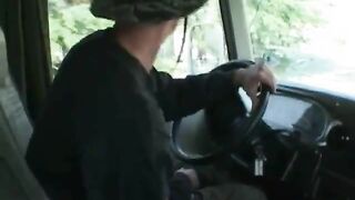 Sexy busty bitch gets van screwed