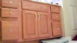 Blonde Gets Wet In The Bathroom