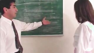 naughty coed gets spanking