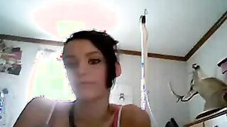 Brunette Cutie Playing With Her Pussy