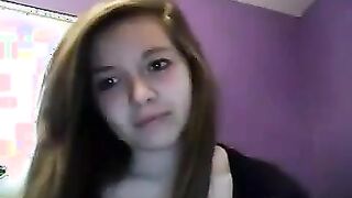 Cute Brunette Striptease