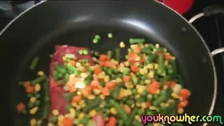 Biddy surprised lucky dude with a blowjob