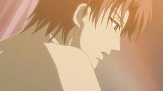 Hentai gay kissing and anal fucking