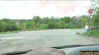 Hitchhiking teen Beatrix Glower wants to pay for ride with sex