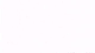 Sexy busty brunette caught masturbating