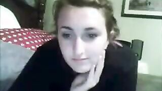 College Girl Rubs And Fingers Pussy