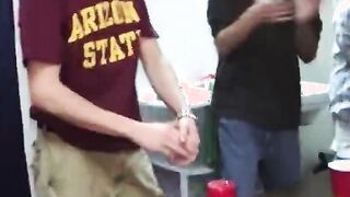 Young college students enjoying erotica