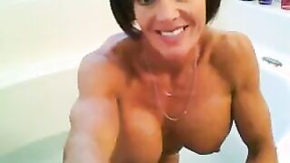 Hot Granny Taking A Bath