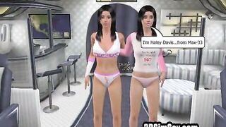 Lesbians in 3D animation