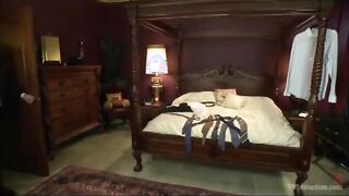 Shemale gets her cock into guys ass