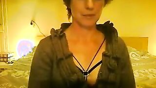 Mature Woman Does A Striptease