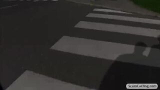 Cuttie Johanna gets fucked by fake agent in the public