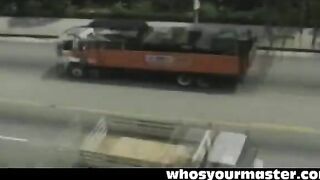 femdom blonde wife fucks with strapon