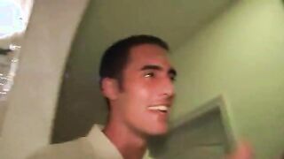 Threesome copulate on college room