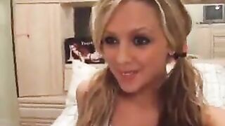 Beautiful Teen Girl On Her Bed