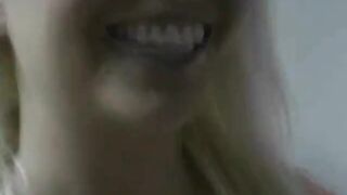 Blonde Amateur Girlfriend Makes Solo Vid With An Orange Dildo