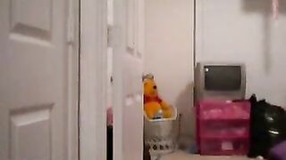 Chubby Teen Strips Down