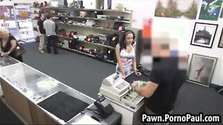 Broke amateur has sex for cash