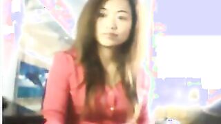 Chinese Girl Flashes Her Tits