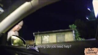 Stranded blonde Russian teen Lola Taylor gets picked up and fucked