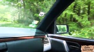 Hot teen Belle Claire rides a big cock after getting stranded