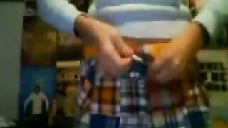 Pretty Blonde Teasing Her Breasts