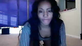 Ebony Stripper Pole Dancing