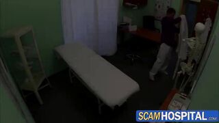 Gorgeous hot Novakova gets cured by the doctors dick in the table