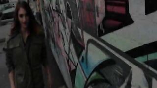 Kelly Klaymour flashes her tits and cock