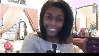 Pretty Ebony Girl Great Legs And Ass